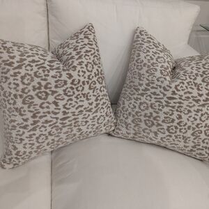 Chic Animal Print Accent Pillows